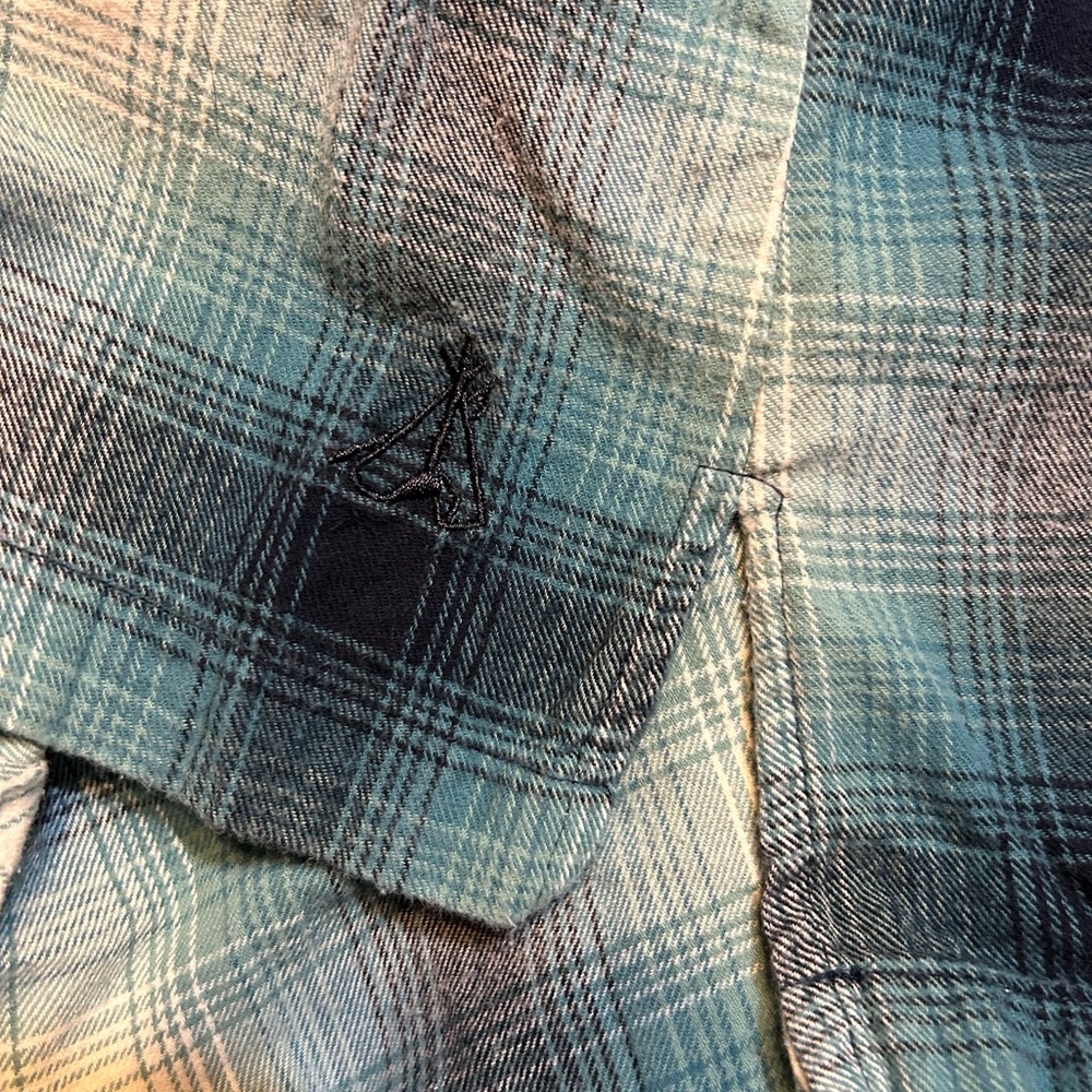 Pendleton Teal White Plaid Button Down 100% Cotto… - image 7